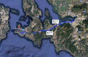 İzmir - Çeşme arası mesafe