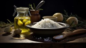 Tuz ve zeytinyağı karışımı